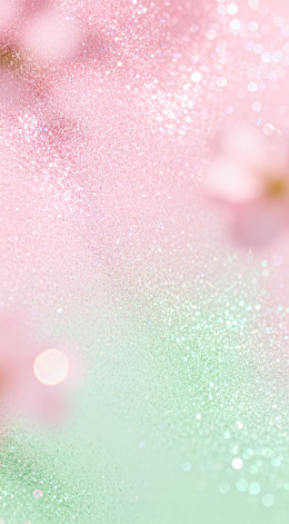 梦幻粉绿色闪光背景