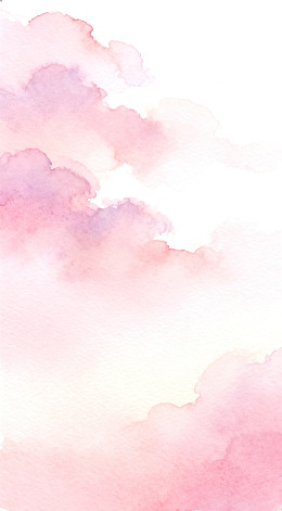 水彩粉色云朵梦幻背景