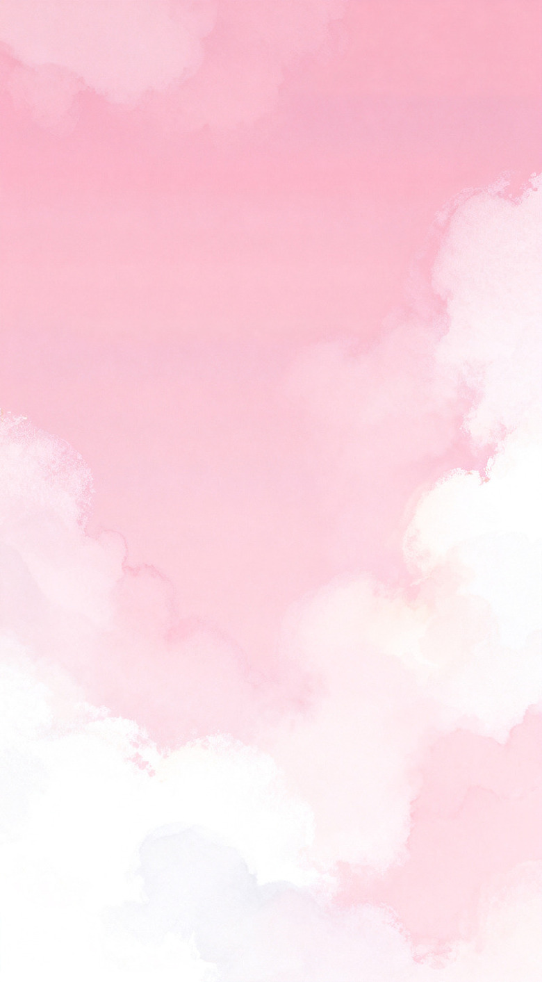 粉红云朵梦幻背景设计素材