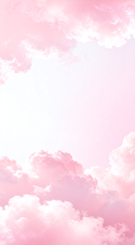 粉红云朵梦幻天空