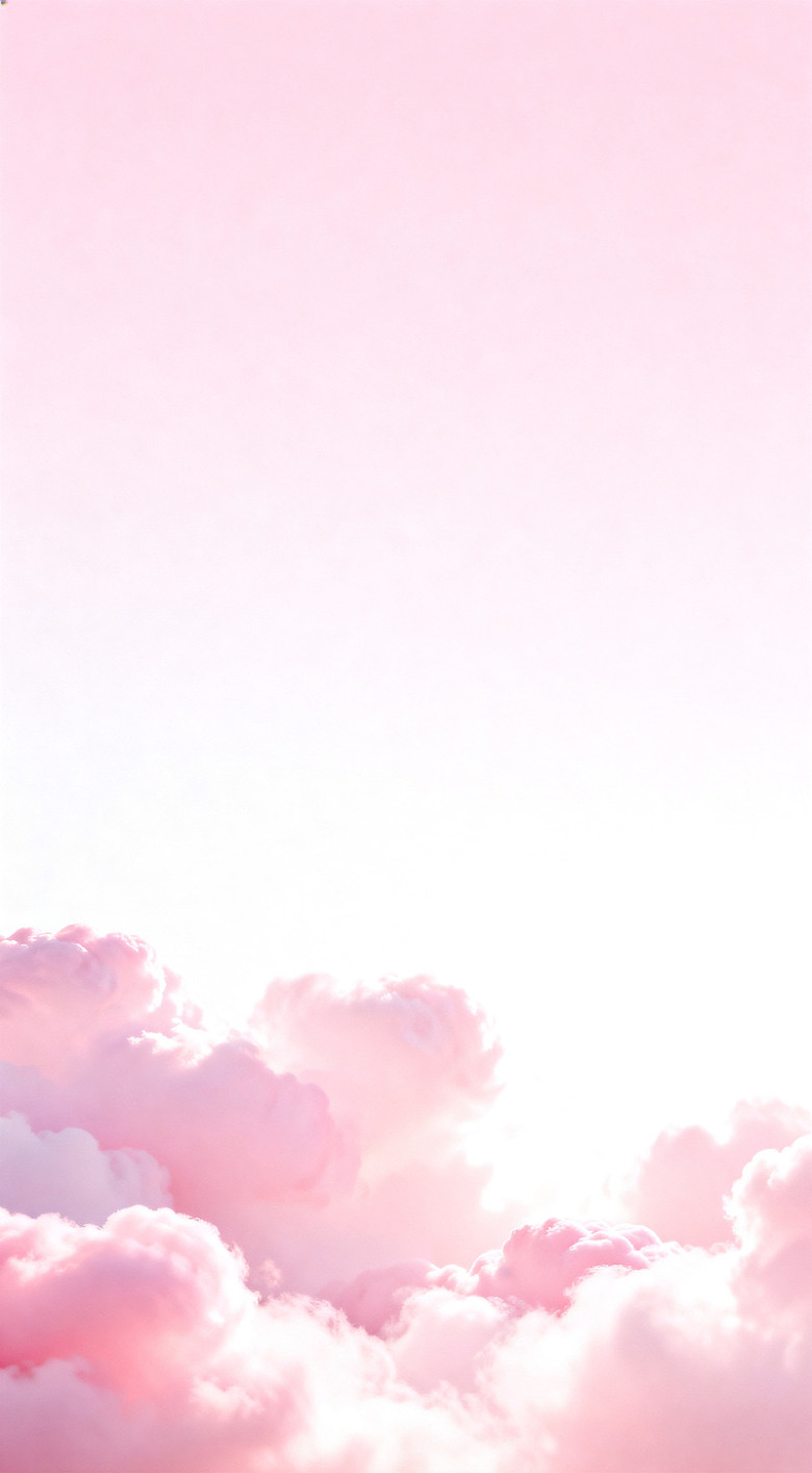 粉红梦幻云彩风光