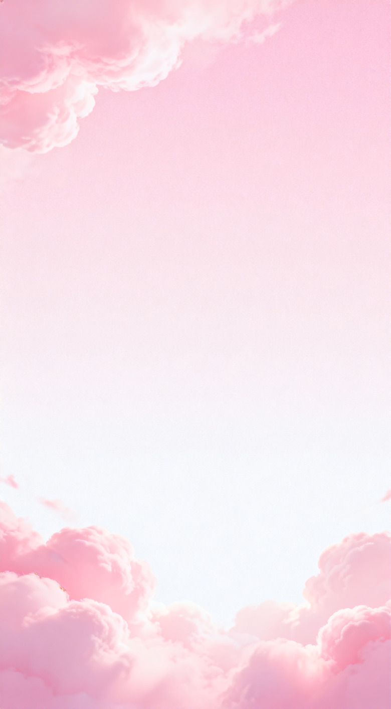 粉色梦幻云朵天空