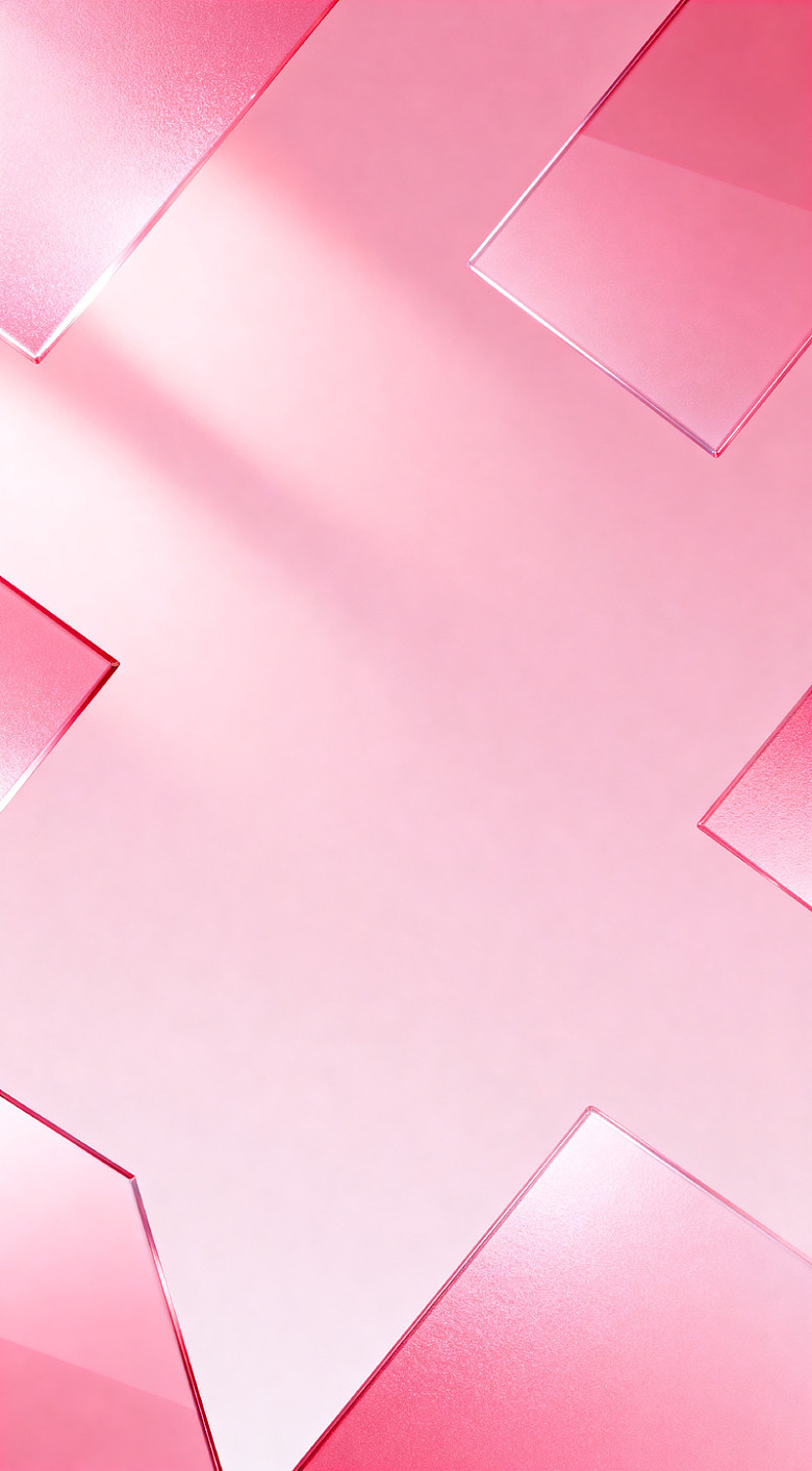 粉色几何图形简约设计素材