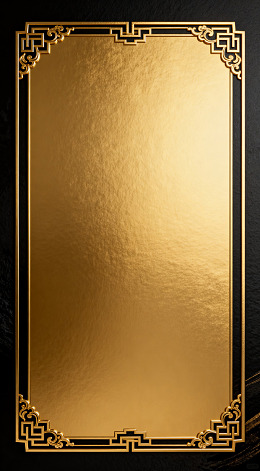 金色古典边框装饰设计素材