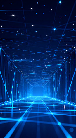 科技隧道星空背景图