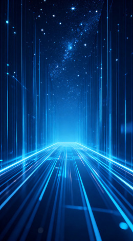 科技光效星空隧道视觉素材