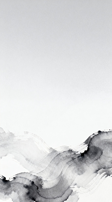 水墨抽象山水艺术画