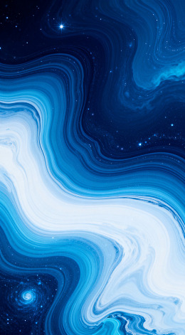 蓝白梦幻流体艺术壁纸