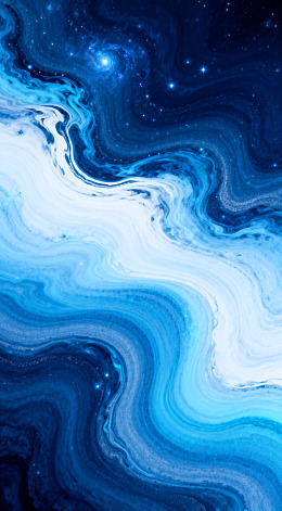 星空流动艺术油画