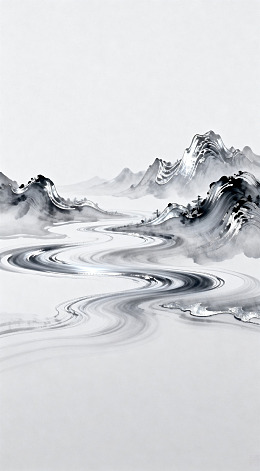 水墨山水意境图