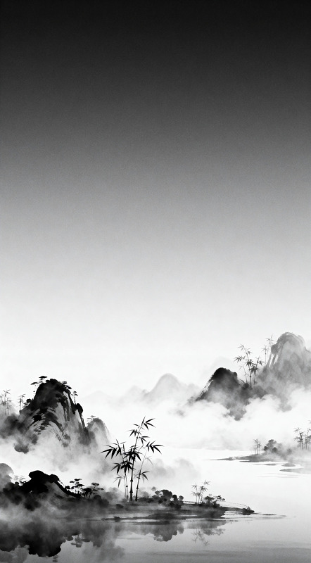 水墨山水意境图