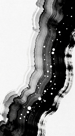 水墨抽象星点装饰画