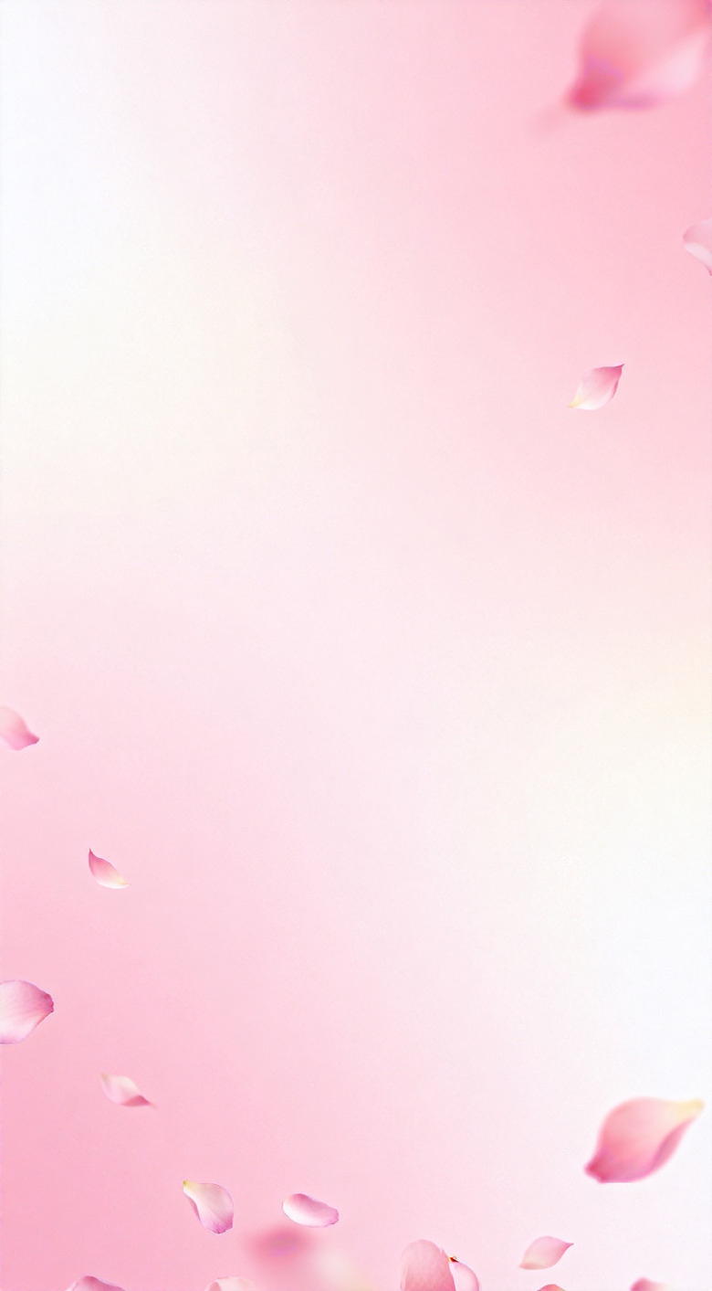 粉色花瓣飘落浪漫背景