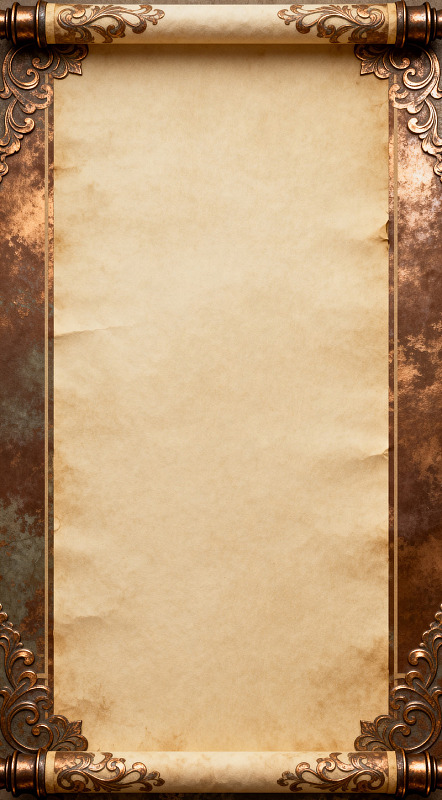 复古卷轴风格证书设计素材