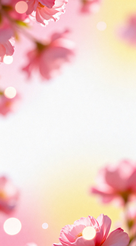 粉色樱花梦幻背景