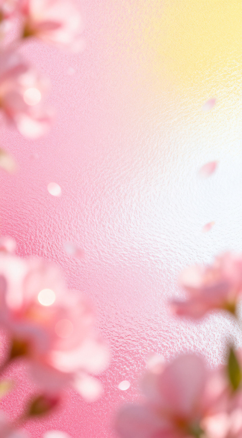 粉色樱花浪漫背景图