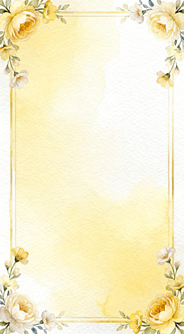 淡雅花卉边框设计素材