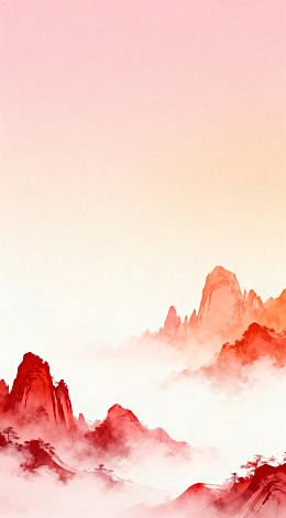 水墨山水中国画艺术画作