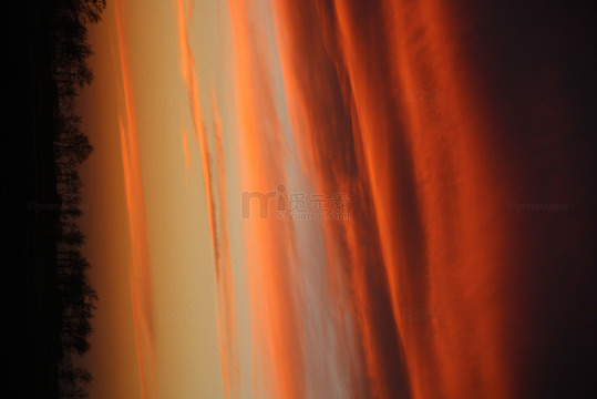 落日晚霞摄影图片