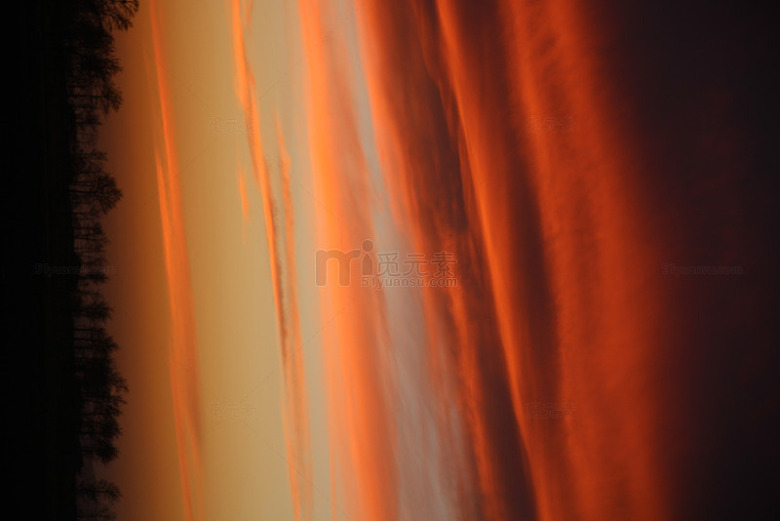 落日晚霞摄影图片