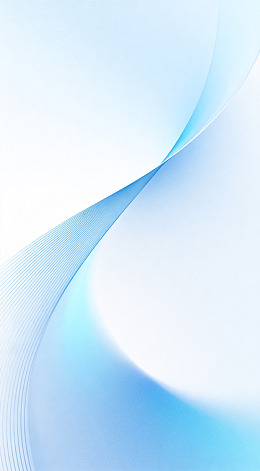 蓝白色调抽象曲线背景图