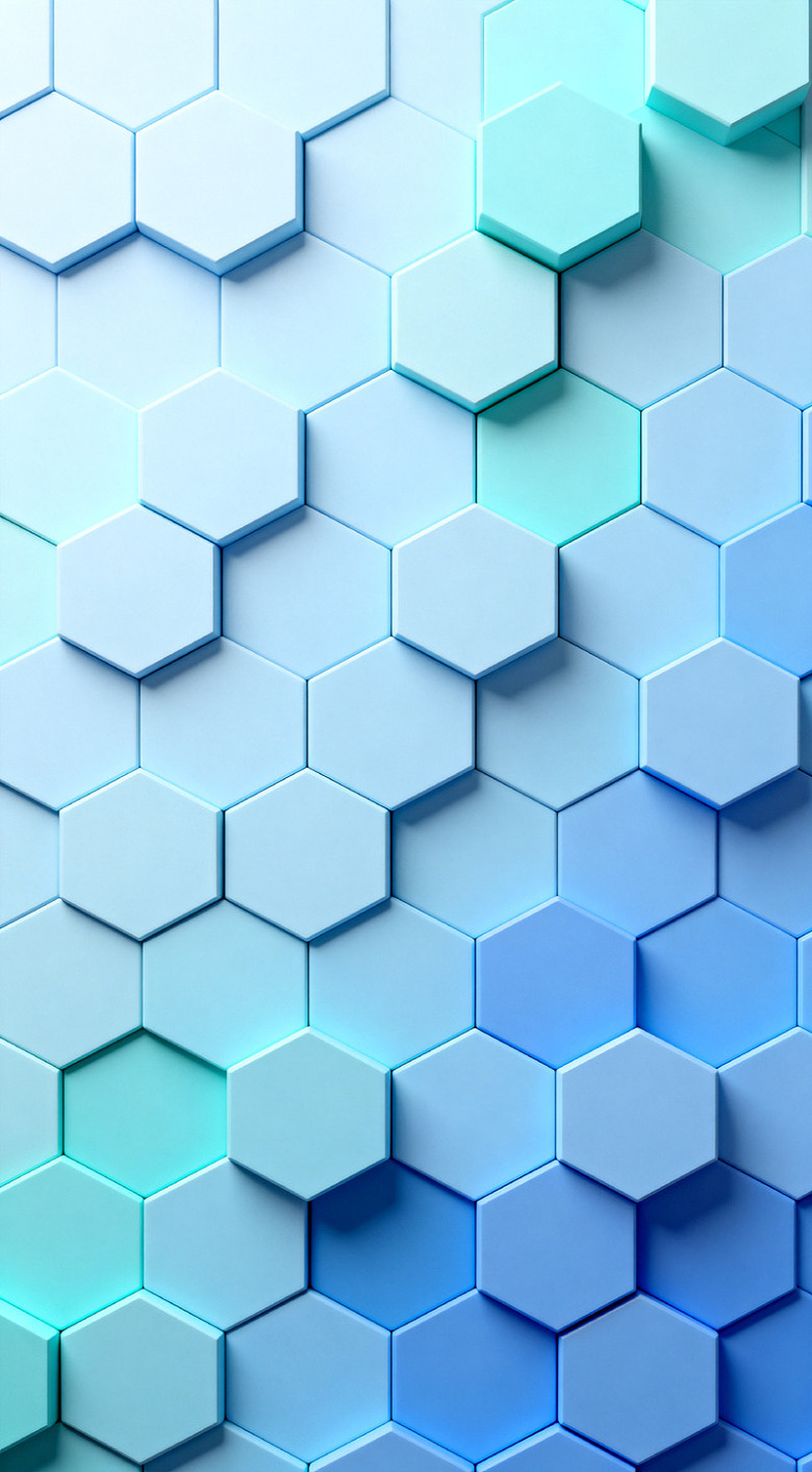 六边形渐变科技背景设计