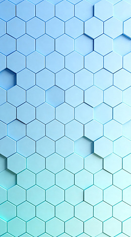 蓝色蜂窝图案设计素材