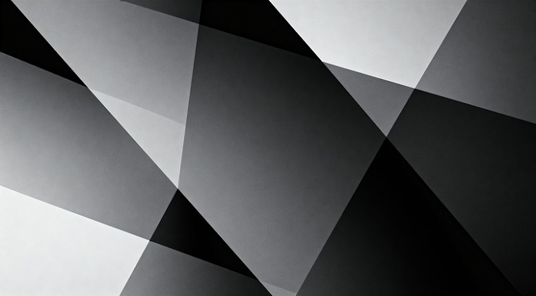 黑白几何图形抽象艺术壁纸