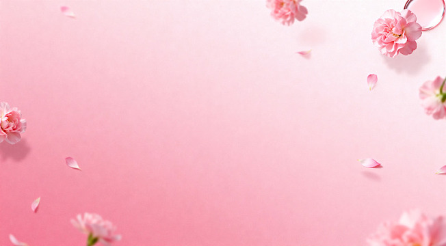 樱花飞舞浪漫粉色背景