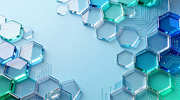 玻璃质感蜂窝图案设计素材