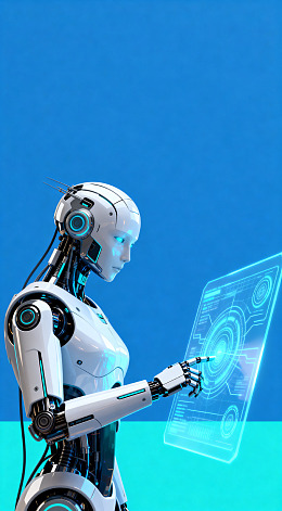 未来科技机器人互动界面设计