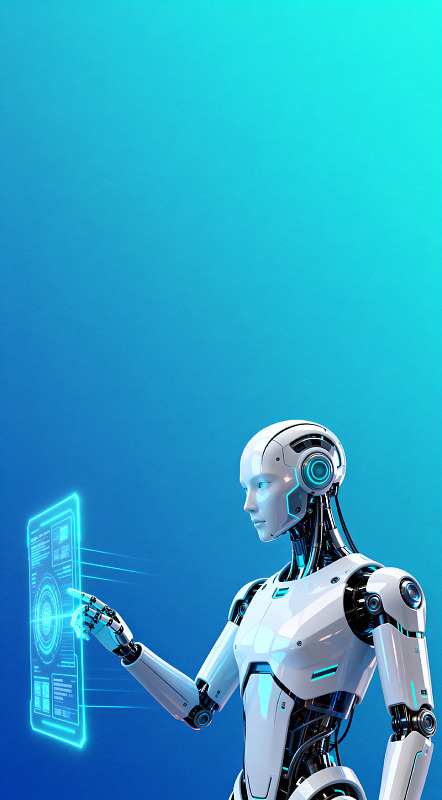 未来科技机器人互动界面