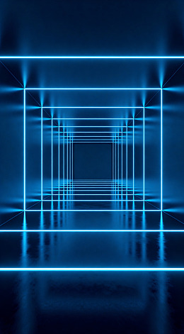 未来科技霓虹灯隧道空间背景