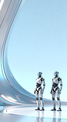 未来科技机器人场景