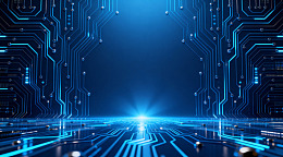 科技电路未来感数字背景