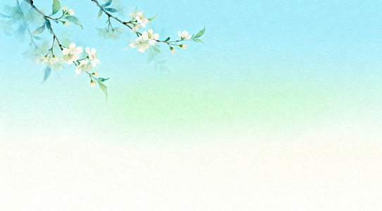 春意盎然花卉背景