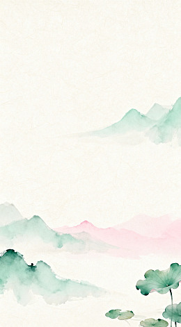 水墨山水淡雅意境装饰画