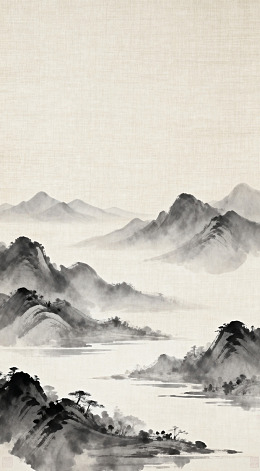 水墨山水画风景国画