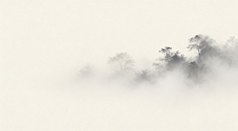 水墨山林雾蒙蒙