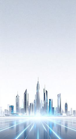 未来城市科技感海报背景