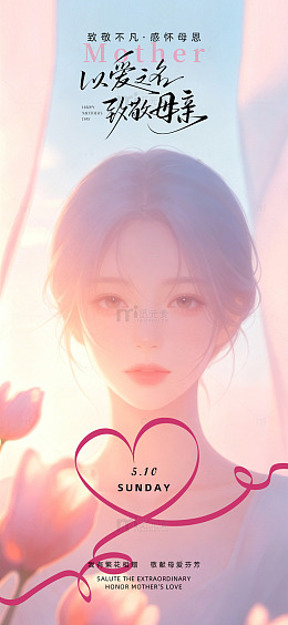 温馨母爱海报设计素材
