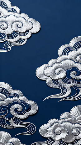 云纹图案东方艺术装饰