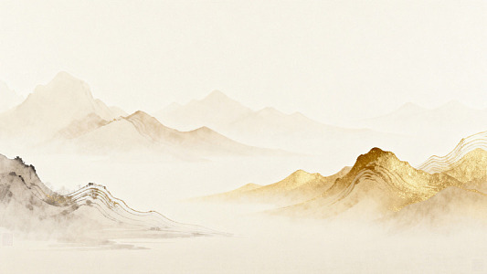 水墨山水意境装饰画
