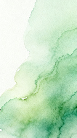 水彩绿意晕染背景