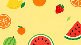 夏日水果插画设计元素