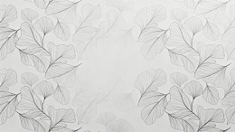 黑白叶子装饰图案壁纸设计素材