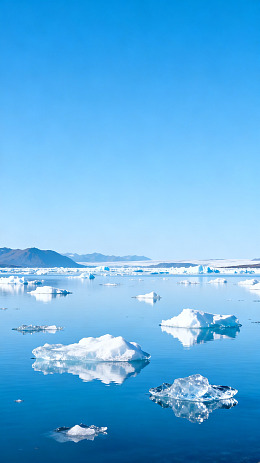 极地冰川美景