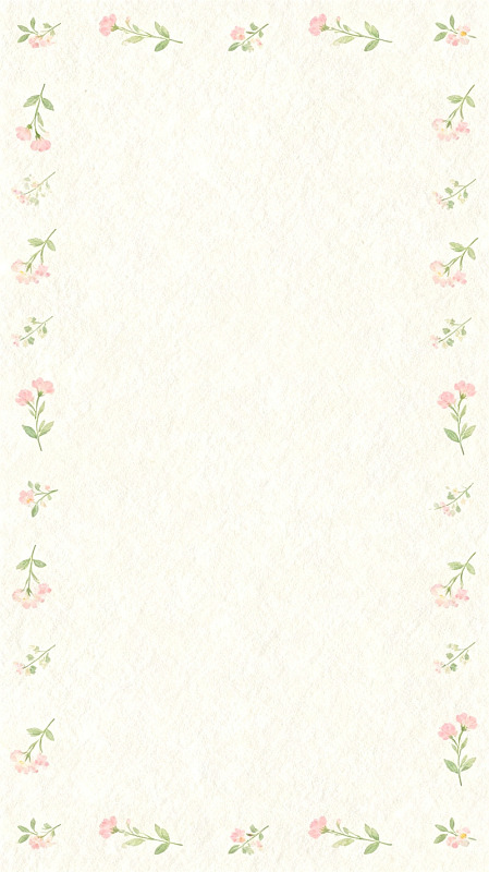 淡雅花卉边框背景纸设计