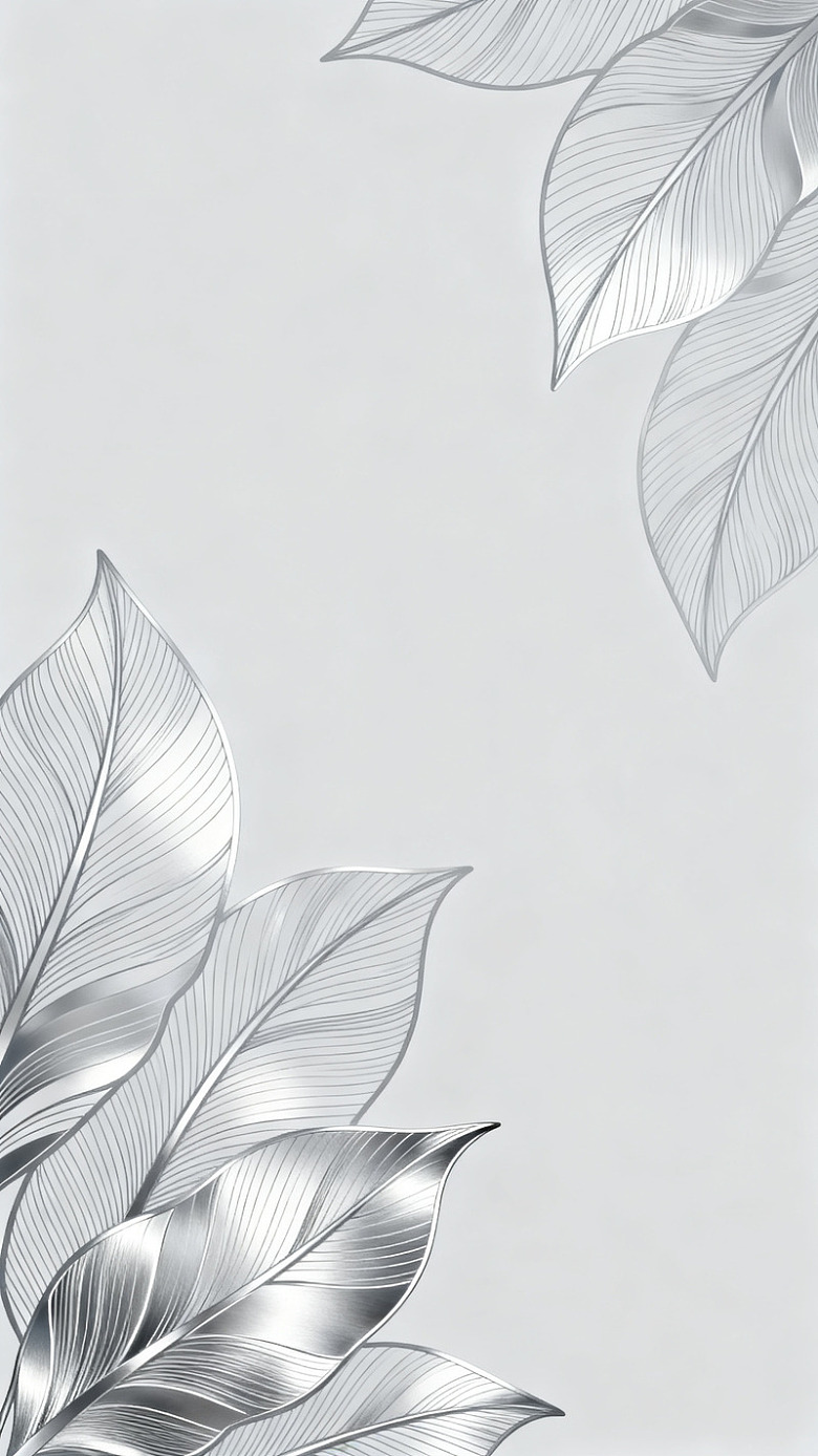 金属叶子简约背景设计素材