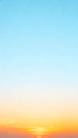 霞光漫天暮色风景
